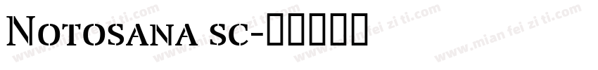 Notosana sc字体转换